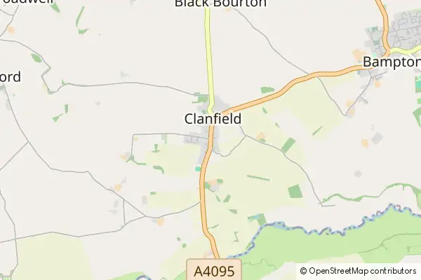 Mapa Clanfield