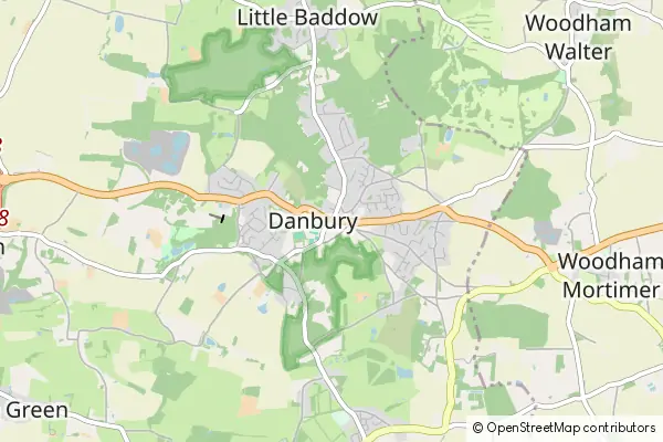 Mapa Danbury