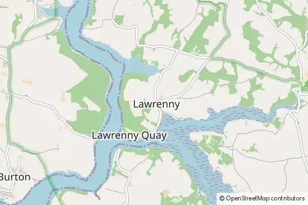 Mapa Lawrenny