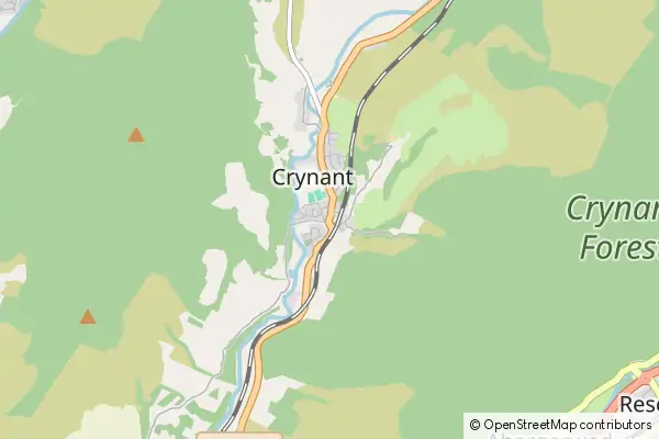 Mapa Crynant