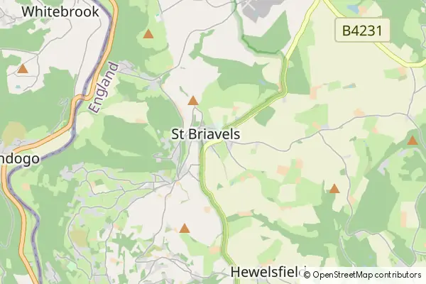 Mapa Saint Briavels