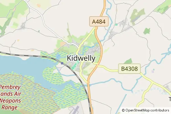 Mapa Kidwelly