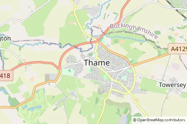 Mapa Thame