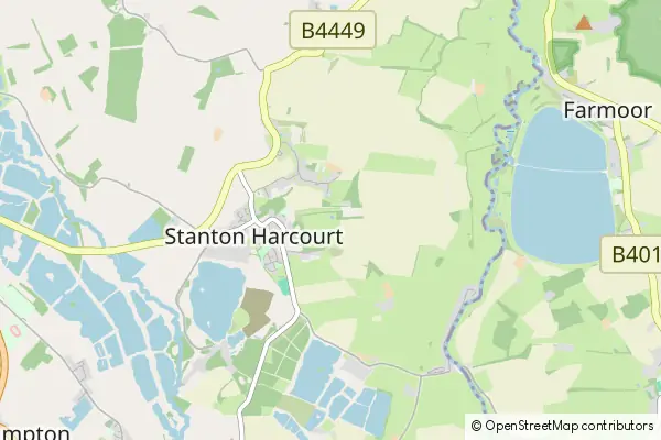 Mapa Stanton Harcourt