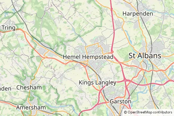 Mapa Hemel Hempstead