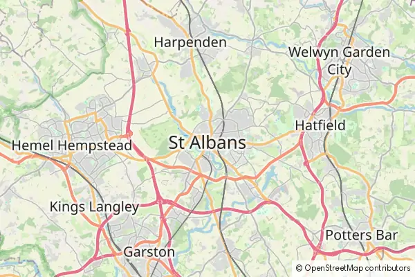 Mapa Saint Albans