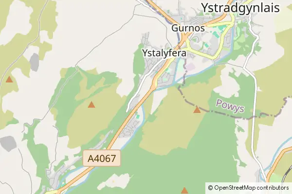 Mapa Ystalyfera