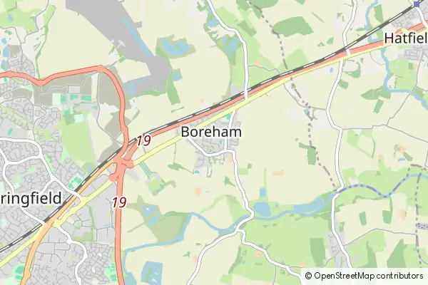 Mapa Boreham