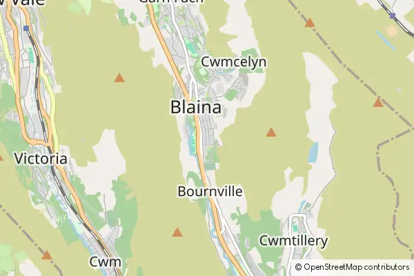 Mapa Blaina