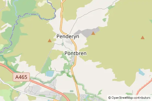 Mapa Penderyn