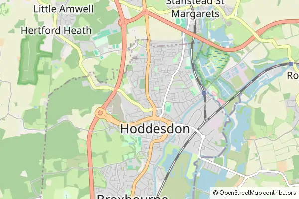 Mapa Hoddesdon