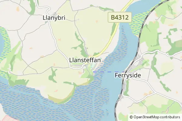 Mapa Llansteffan