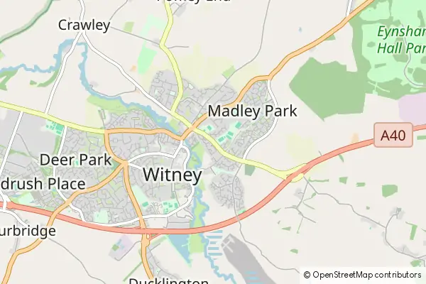 Mapa Witney