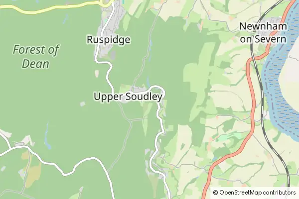 Mapa Soudley