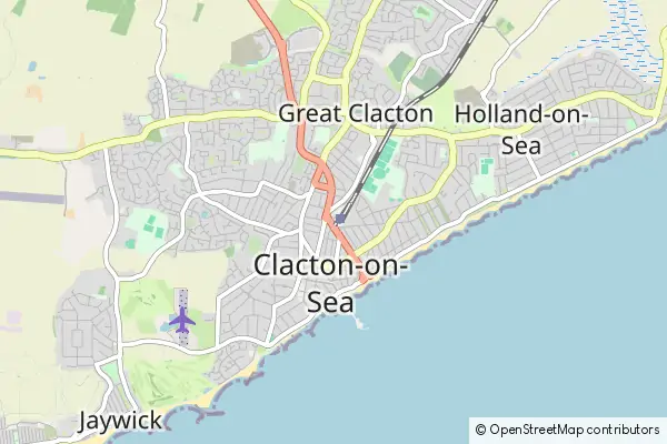 Mapa Clacton-on-Sea