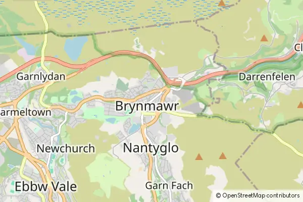 Mapa Brynmawr