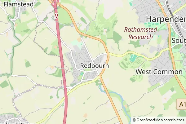 Mapa Redbourn