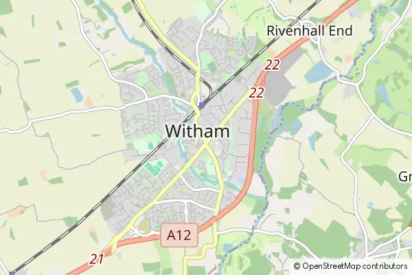 Mapa Witham