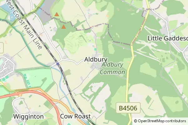 Mapa Aldbury