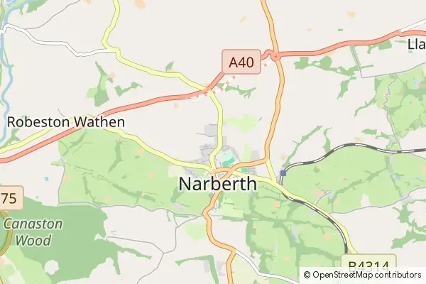 Mapa Narberth