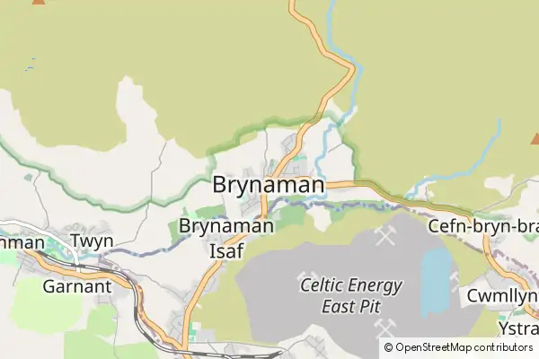 Mapa Brynaman