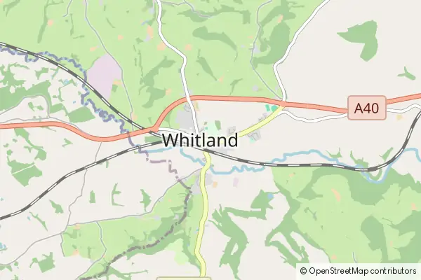 Mapa Whitland