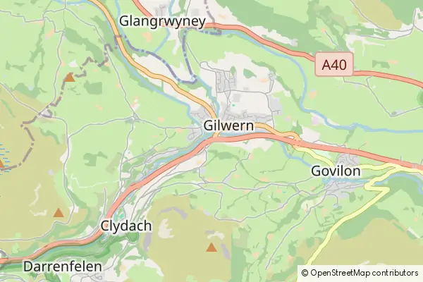 Mapa Gilwern