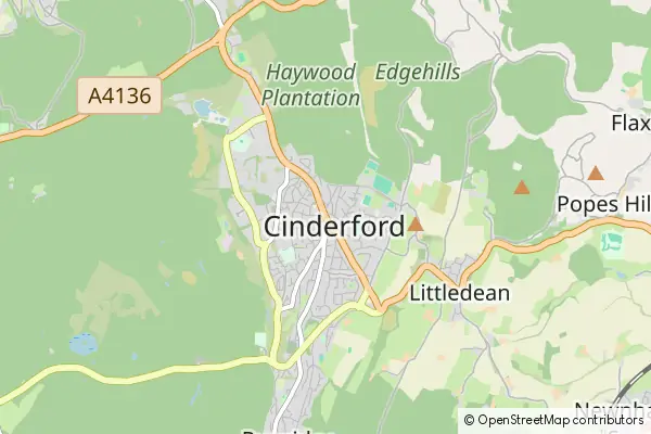 Mapa Cinderford