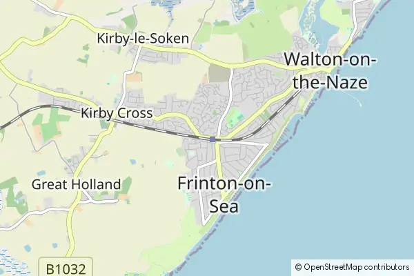 Mapa Frinton-on-Sea