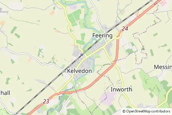 Mapa Kelvedon