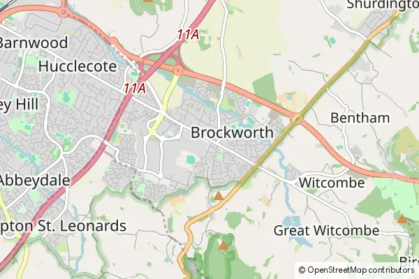 Mapa Brockworth