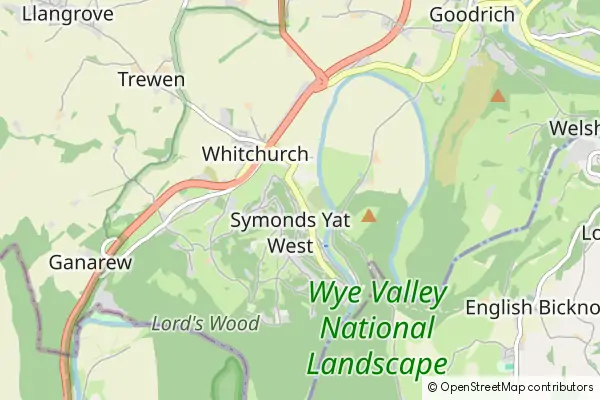 Mapa Symonds Yat