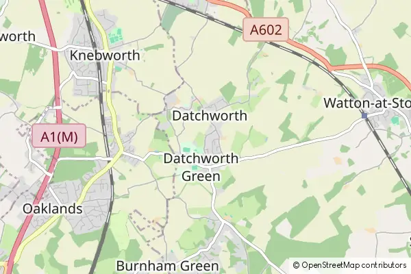 Mapa Datchworth