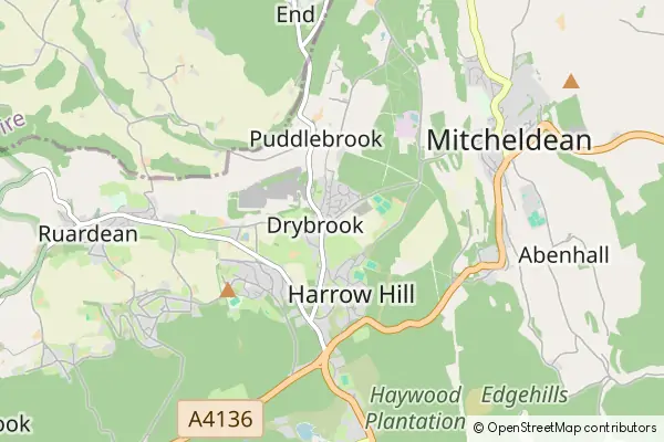 Mapa Drybrook