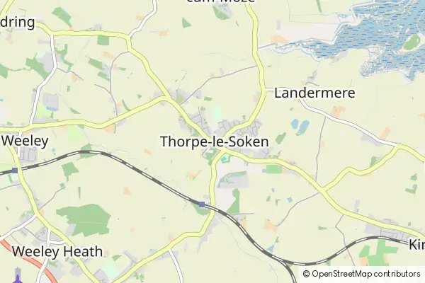 Mapa Thorpe le Soken
