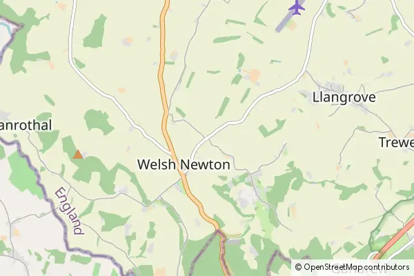 Mapa Welsh Newton