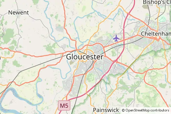 Mapa Gloucester