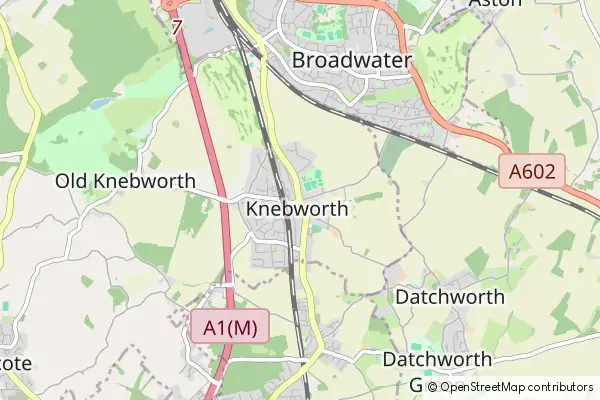 Mapa Knebworth