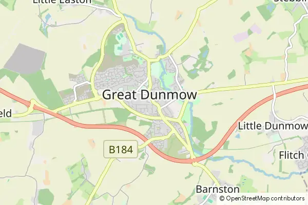 Mapa Great Dunmow