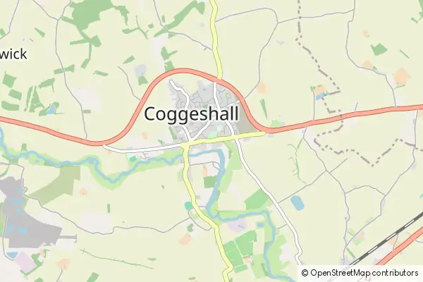 Mapa Coggeshall