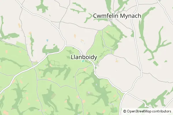 Mapa Llanboidy