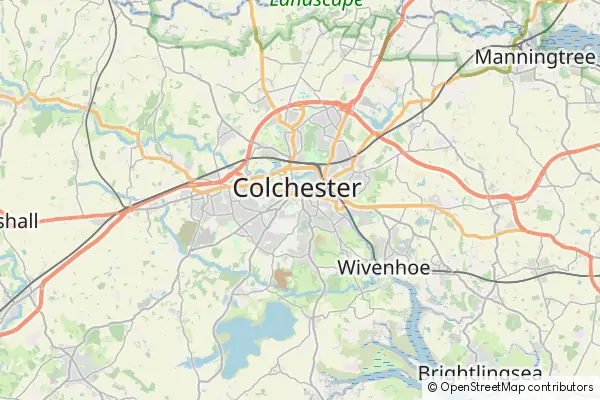 Mapa Colchester