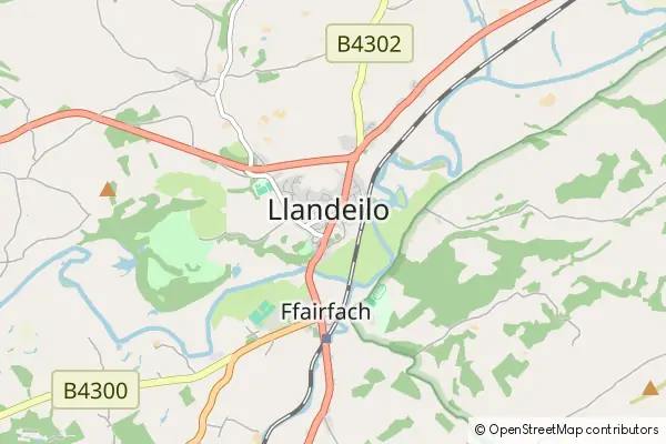 Mapa Llandeilo