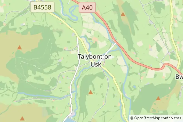 Mapa Talybont-on-Usk