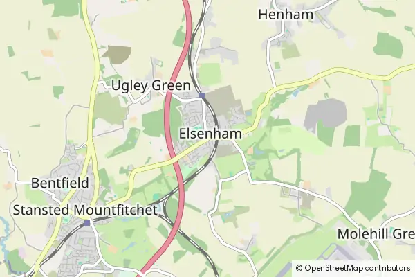 Mapa Elsenham