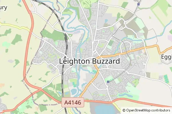 Mapa Leighton Buzzard