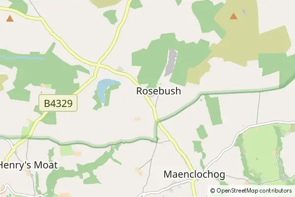 Mapa Rosebush