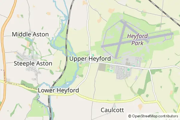 Mapa Upper Heyford