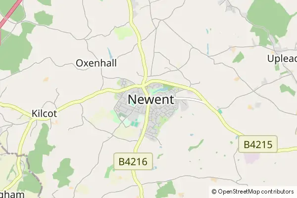 Mapa Newent