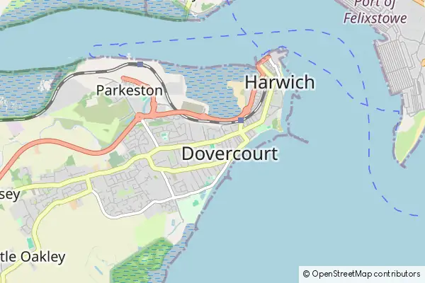 Mapa Dovercourt